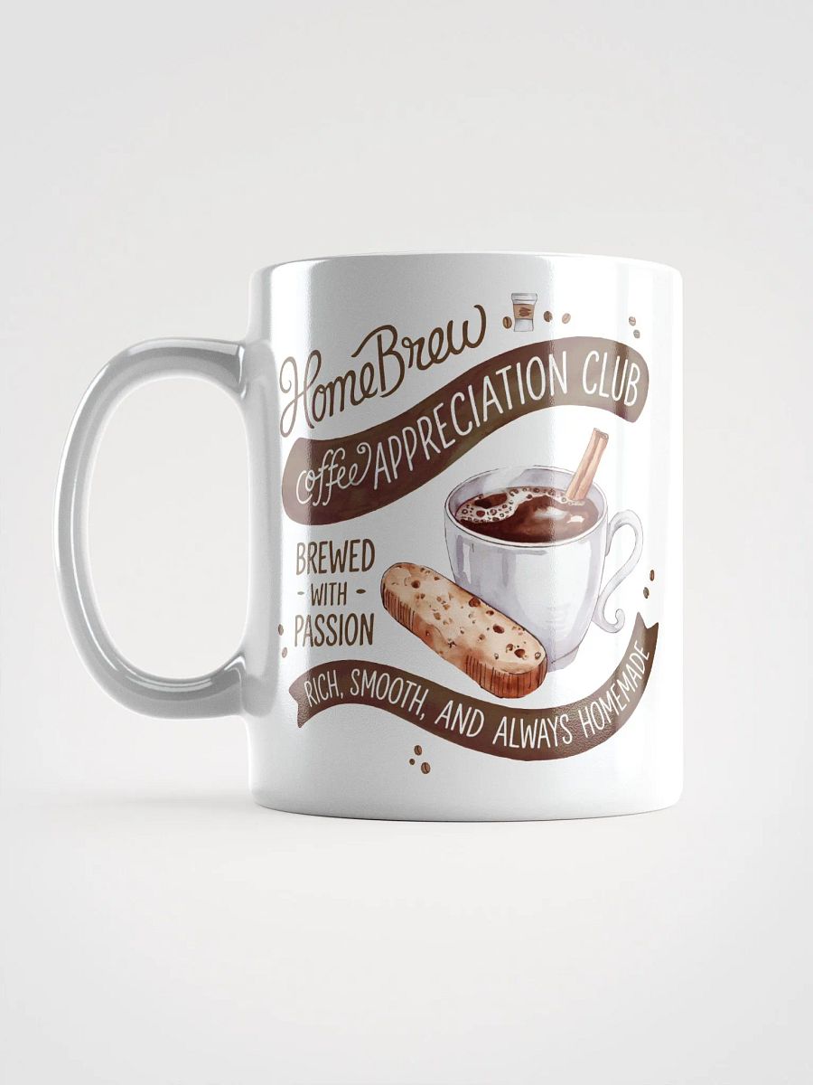 Home Brew Coffee Appreciation Club White Glossy Mug product image (17)