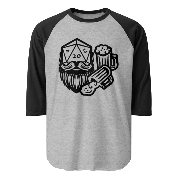 Bros black logo w/ mugs baseball shirt product image (1)