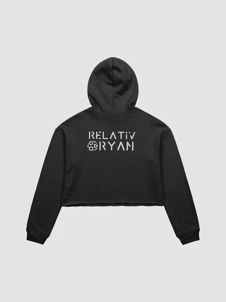 RelativRyan Crop-top Fleece Hoodie (Black) product image (2)