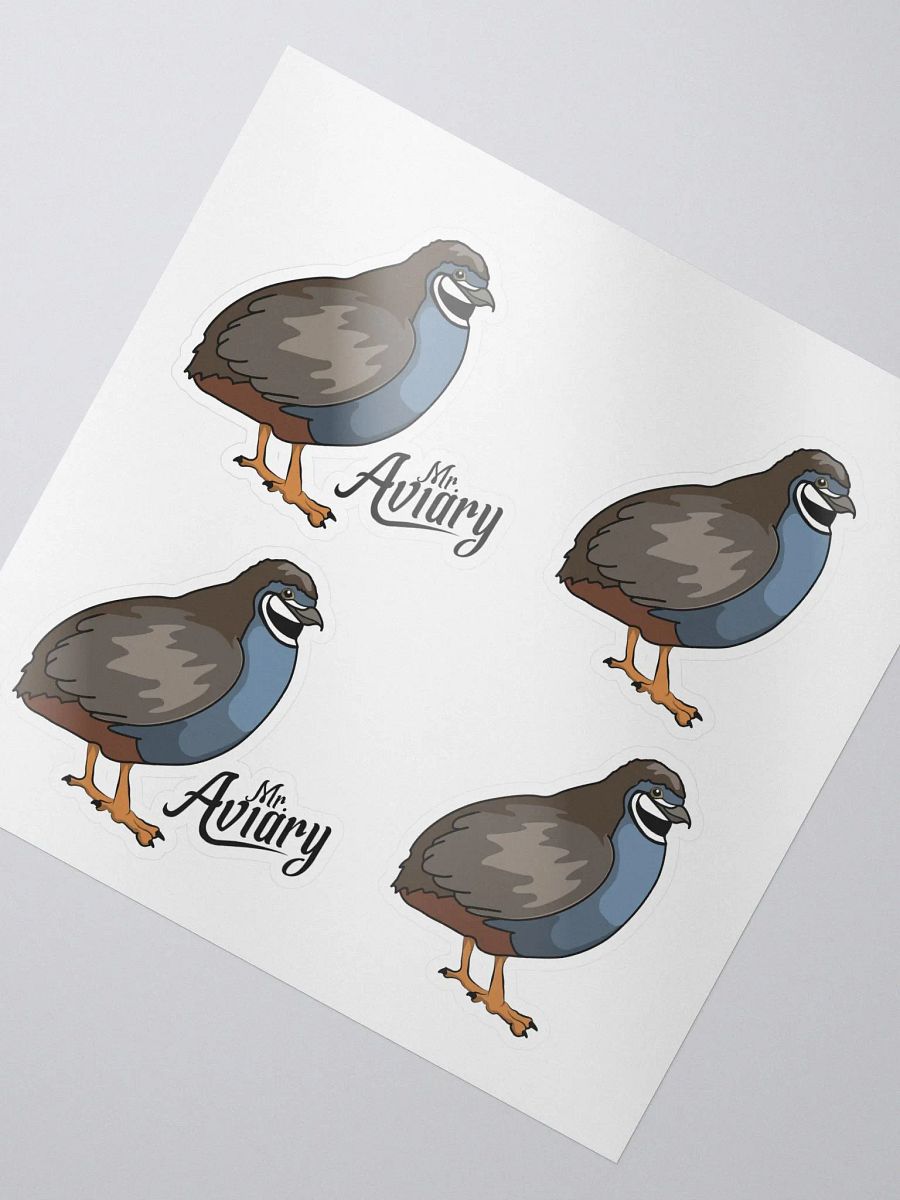 Mr. Aviary Quail Stickers product image (2)