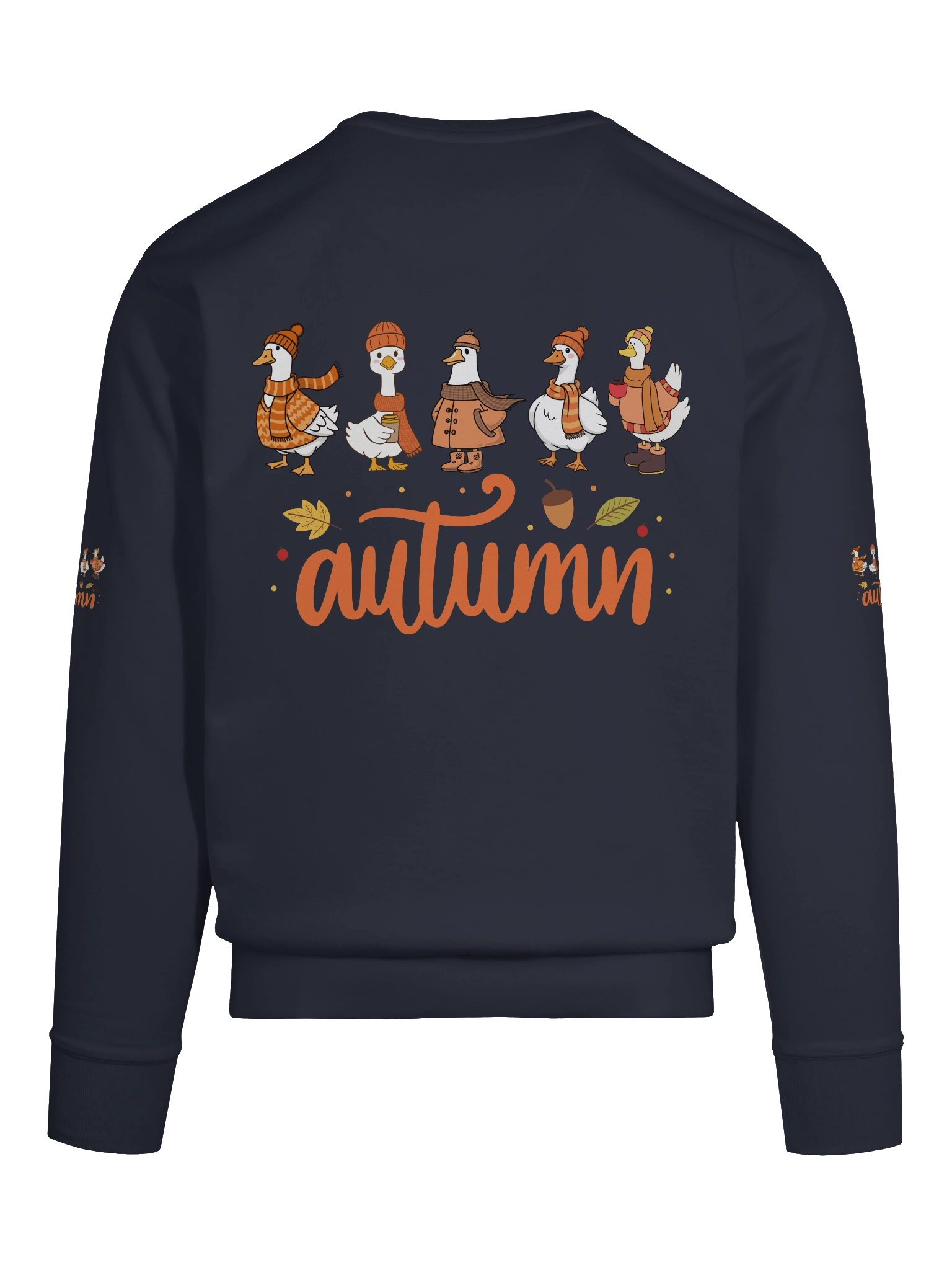 Cozy Autumn Duck's Typography Sweatshirt product image (113)