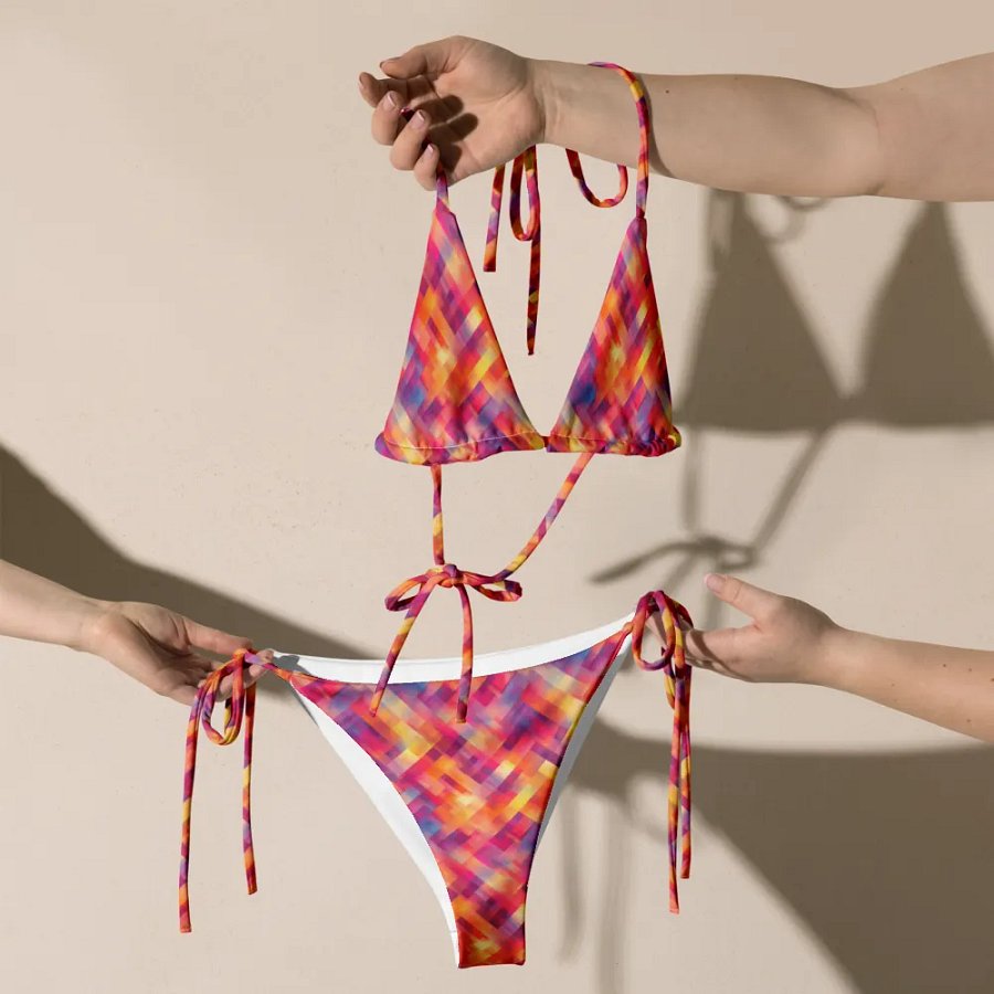 Vibrant Geometric Movement Bikini Set product image (6)