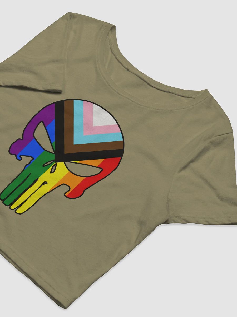Thin Rainbow Line - Punisher Cropped Tee product image (9)