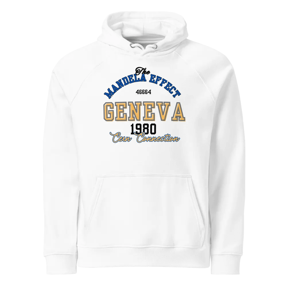 The Mandela Effect - CERN Conspiracy Geneva 1980 - Organic Cotton Hoodie product image (13)