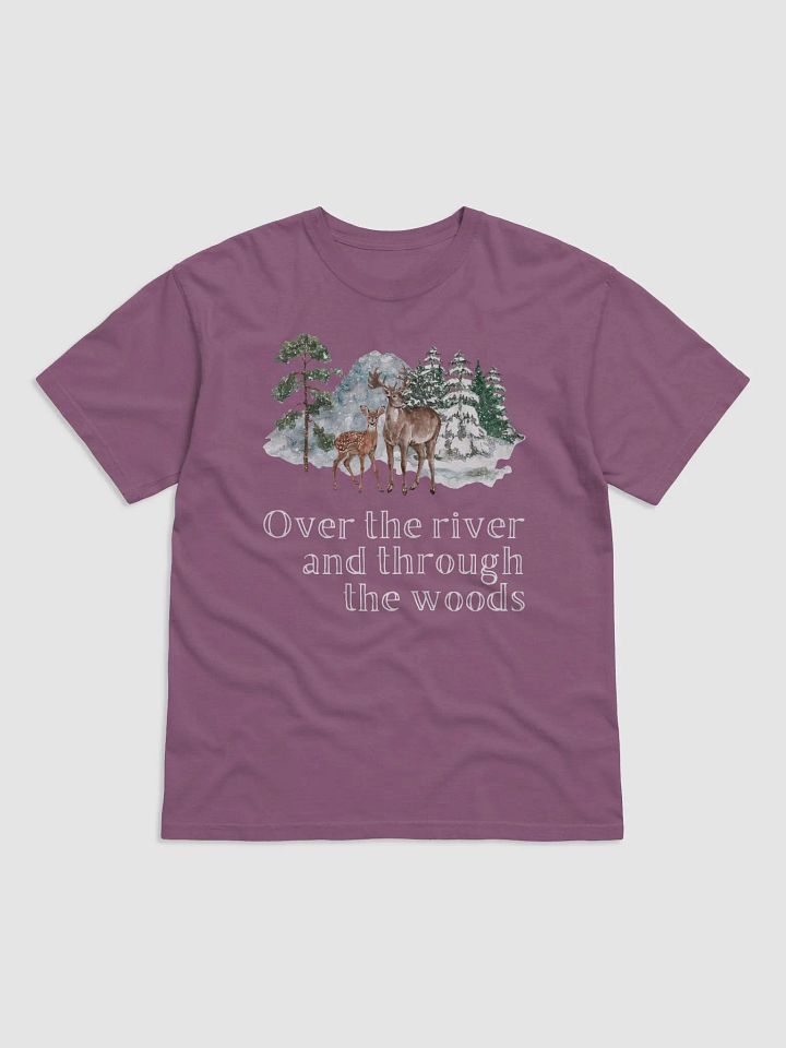 Over the River and Through the Woods Winter Holidays Adult T-Shirt product image (1)