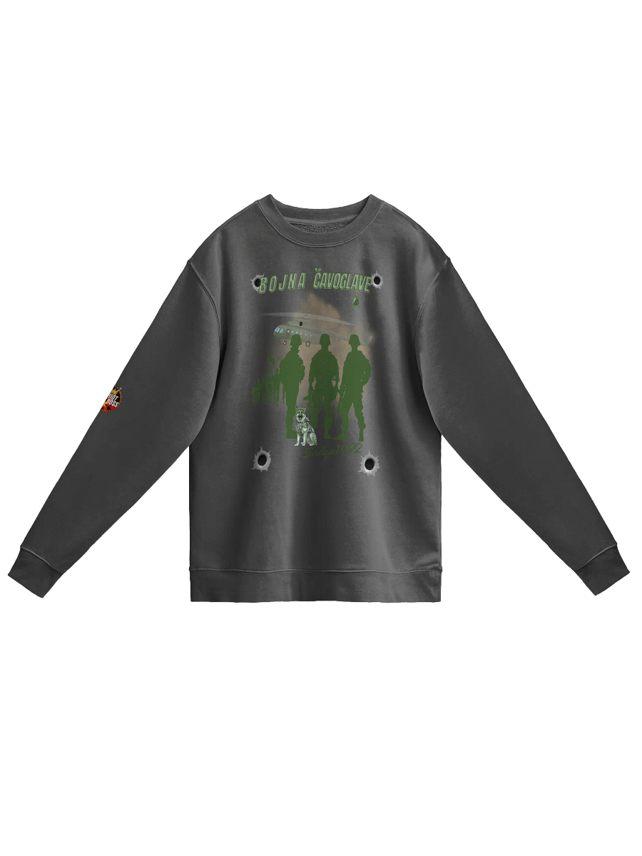 Patriotic Soldier Silhouette Sweatshirt Bojna Čavoglave product image (1)