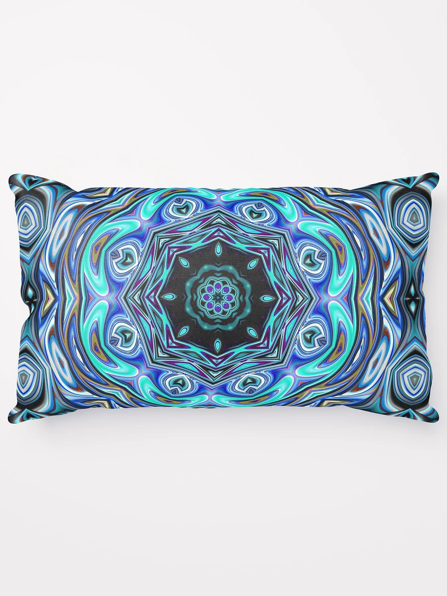 Blue Swirl Kaleidoscope Throw Pillow product image (14)