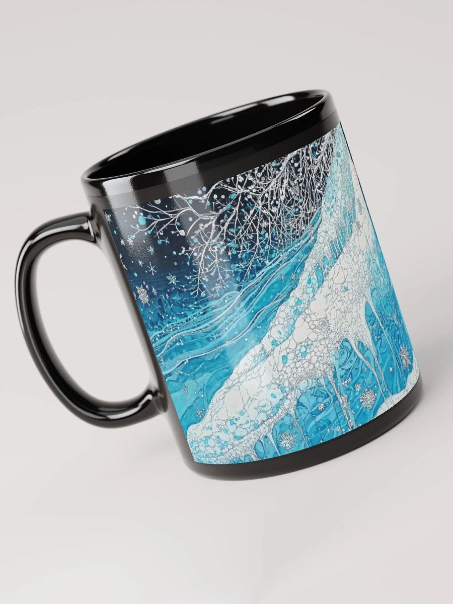 Winter Frost, Glossy Black Mug product image (4)
