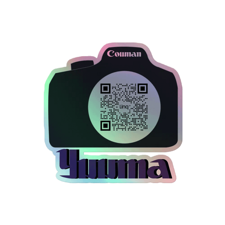 "Yuuma's Cownan Camera" Holographic Sticker product image (2)