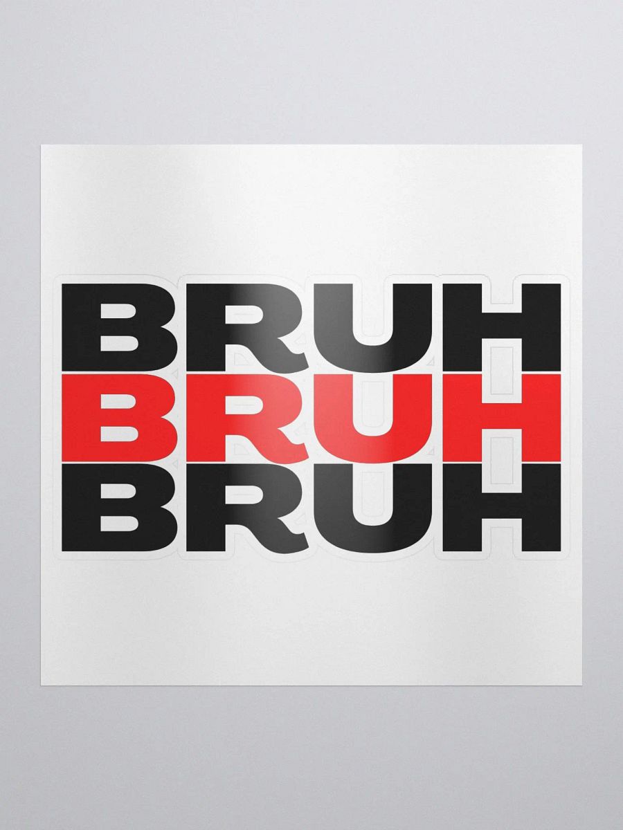 BRUH 3x Sticker product image (1)