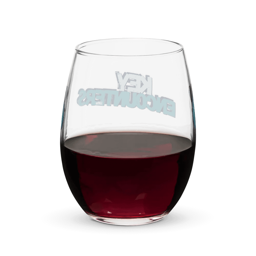 Cheers to Elegance: Key Encounters Stemless Wine Glass product image (6)