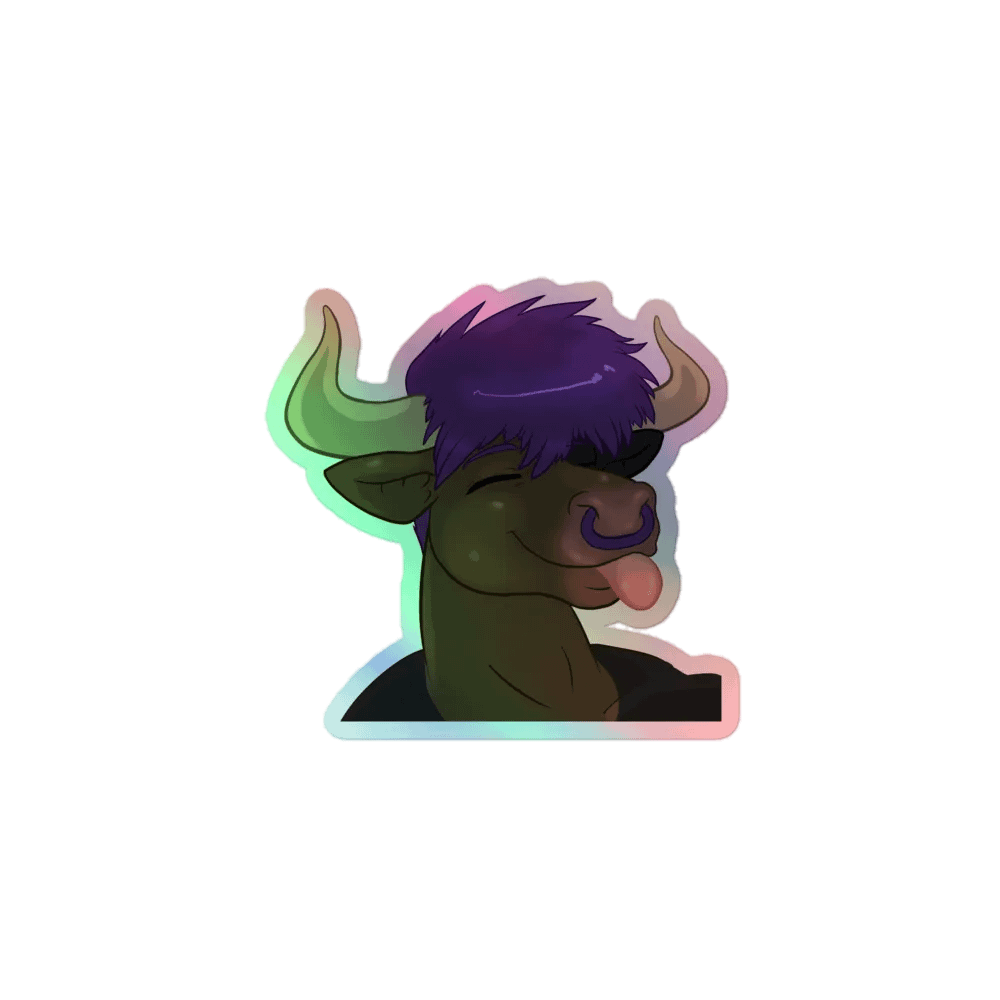 "Lick" Holographic Sticker product image (1)