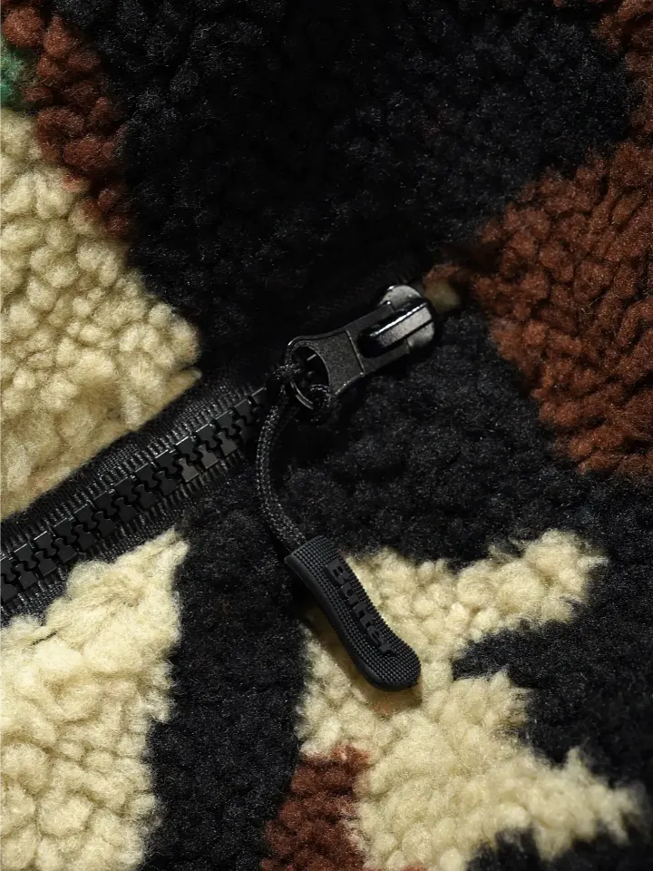 Forest Green Camo Sherpa Jacket product image (2)