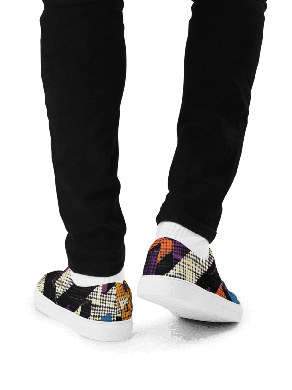 Geometric Pop Art | Men's Lace-Up Canvas Shoes product image (3)