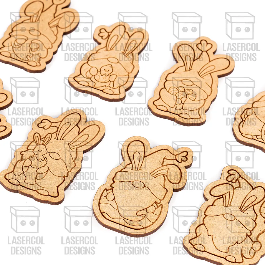 Easter Gnomes Paint Kit DIY Cut Outs Bundle - Laser Cut Files product image (8)