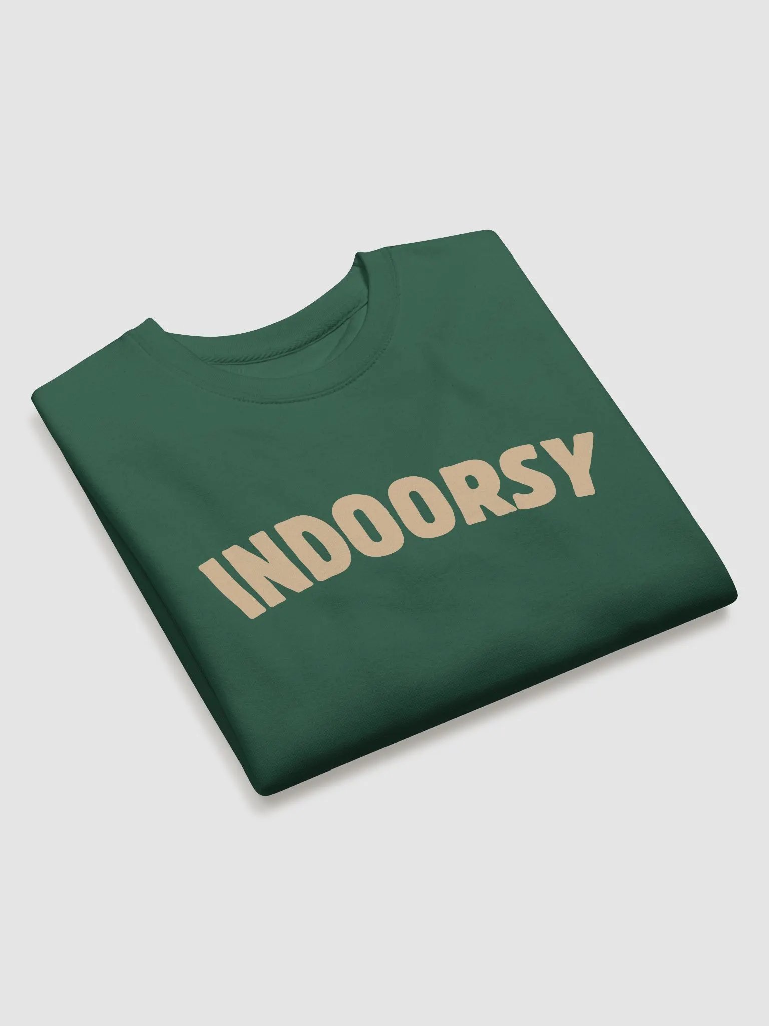 Indoorsy Sweatshirt (Tan Text) product image (3)