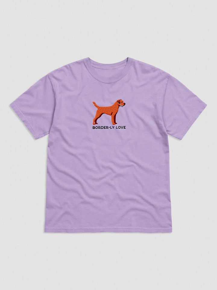 Border-ly Love T-Shirt(Embroidered) of a Border Terrier(Red) product image (33)