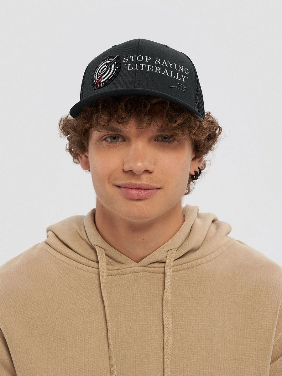 Stop Saying Literally Trucker Hat product image (6)