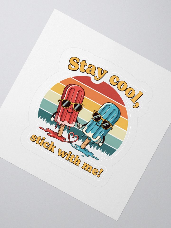 Cool Popsicle Love Kiss Cut Stickers product image (6)