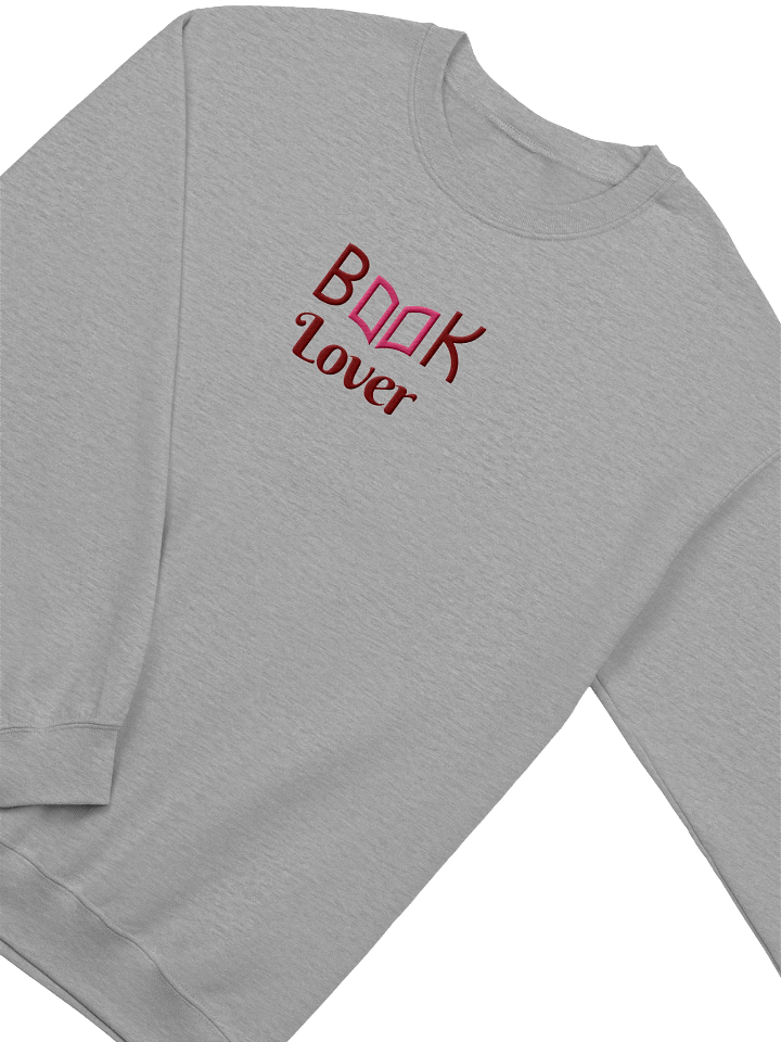 Book Lover Embroidered Crewneck Sweatshirt product image (2)