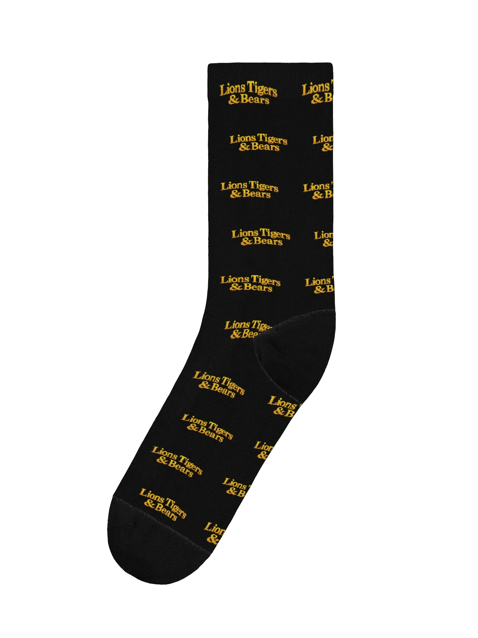 Lions Tigers & Bears Logo Socks (Black) product image (1)