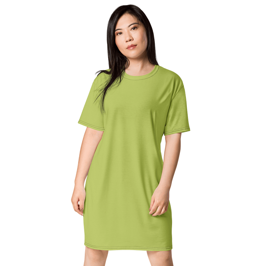 Oversized T-Shirt Dress - Vibrant Wild Willow, Sizes 2XS-6XL product image (1)