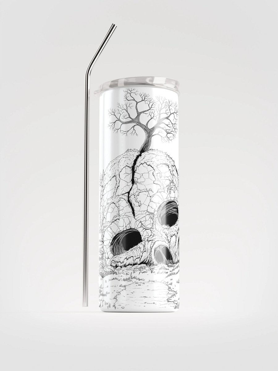 SkullTree White Steel Tumbler product image (1)