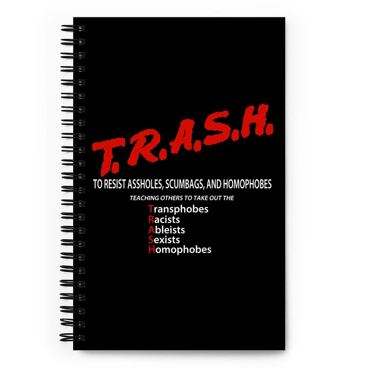 TRASH Spiral Notebook product image (1)