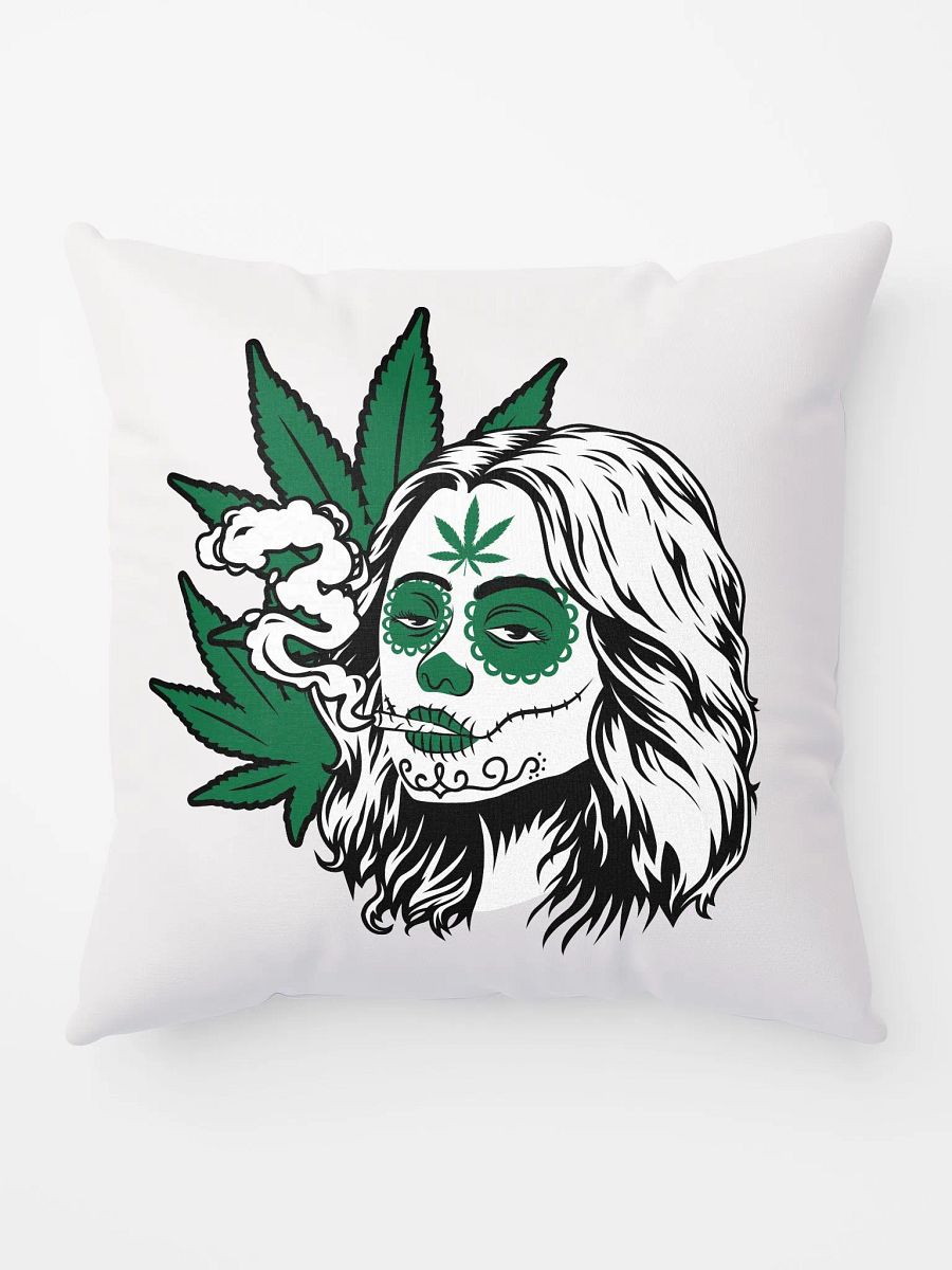 Smoke & Sugar Skulls | Cannabis Vamp Bite All-Over Pillow product image (5)