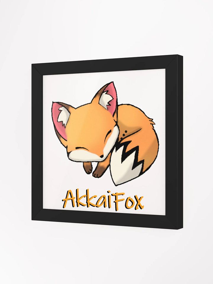 Sleepy Fox Framed Poster product image (2)