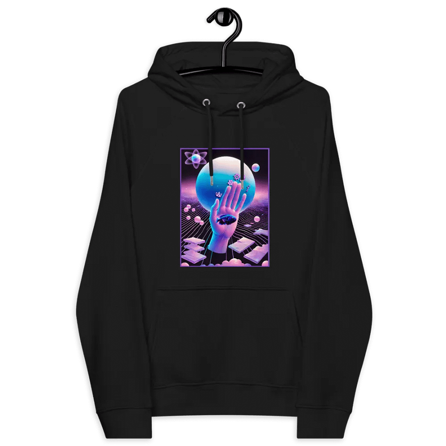 [Hand of Mysteries] - Unisex Eco Raglan Hoodie product image (9)