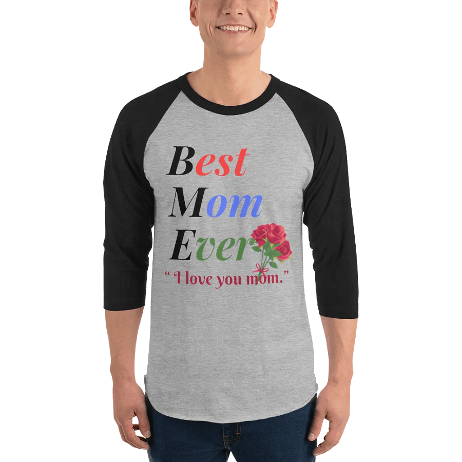 Best Mom Ever Tultex Fine Jersey Raglan Tee product image (1)