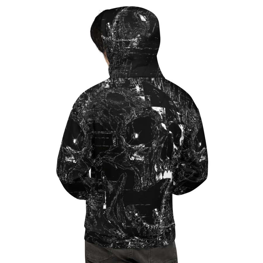 Distorted Chaos All-Over Print Recycled Unisex Hoodie Sublicolor 140 product image (7)
