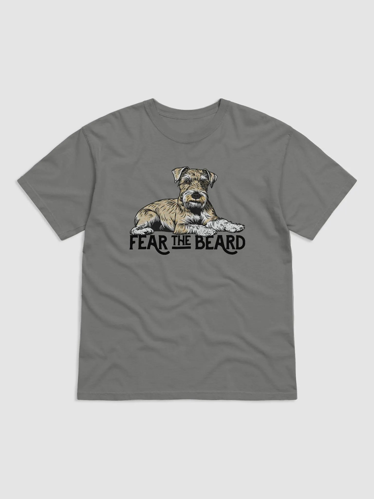 Fear the Beard T-Shirt of a Schnauzer(Wheaten) | Funny T-Shirt for Bearded Dog Paw-rents product image (23)