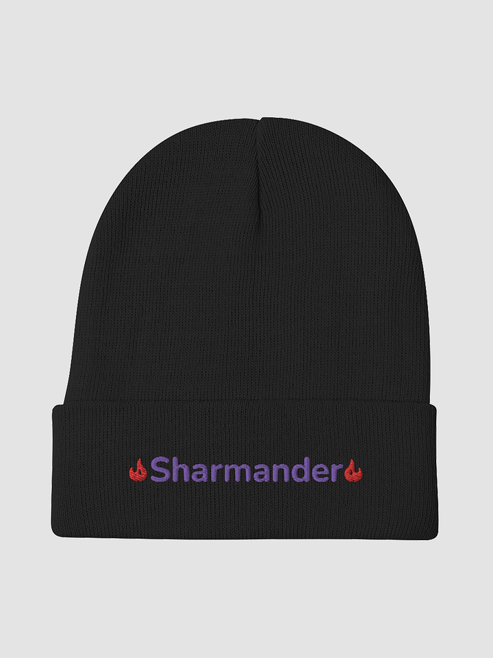 Knit Sharmander Beanie (Purple) product image (1)
