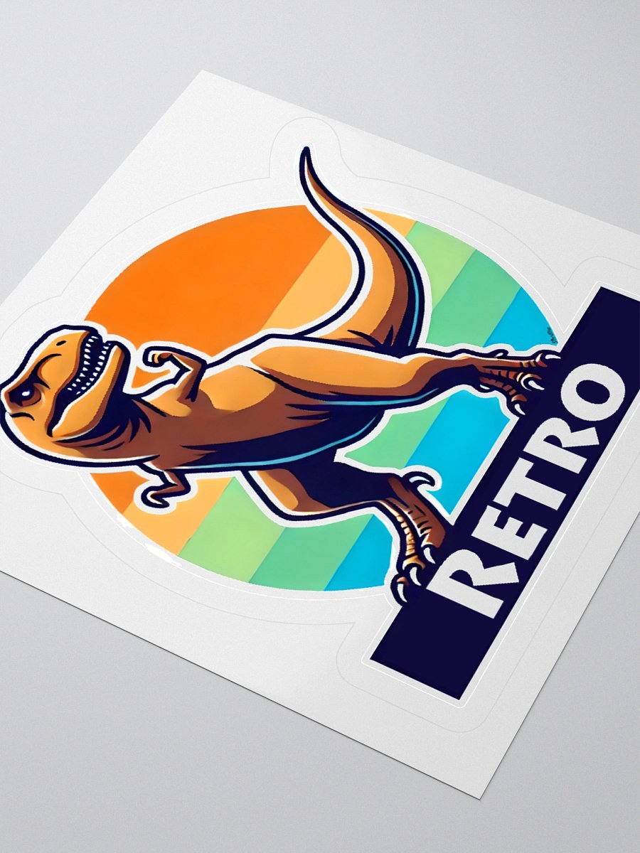 Retro Dinosaur Sticker product image (3)