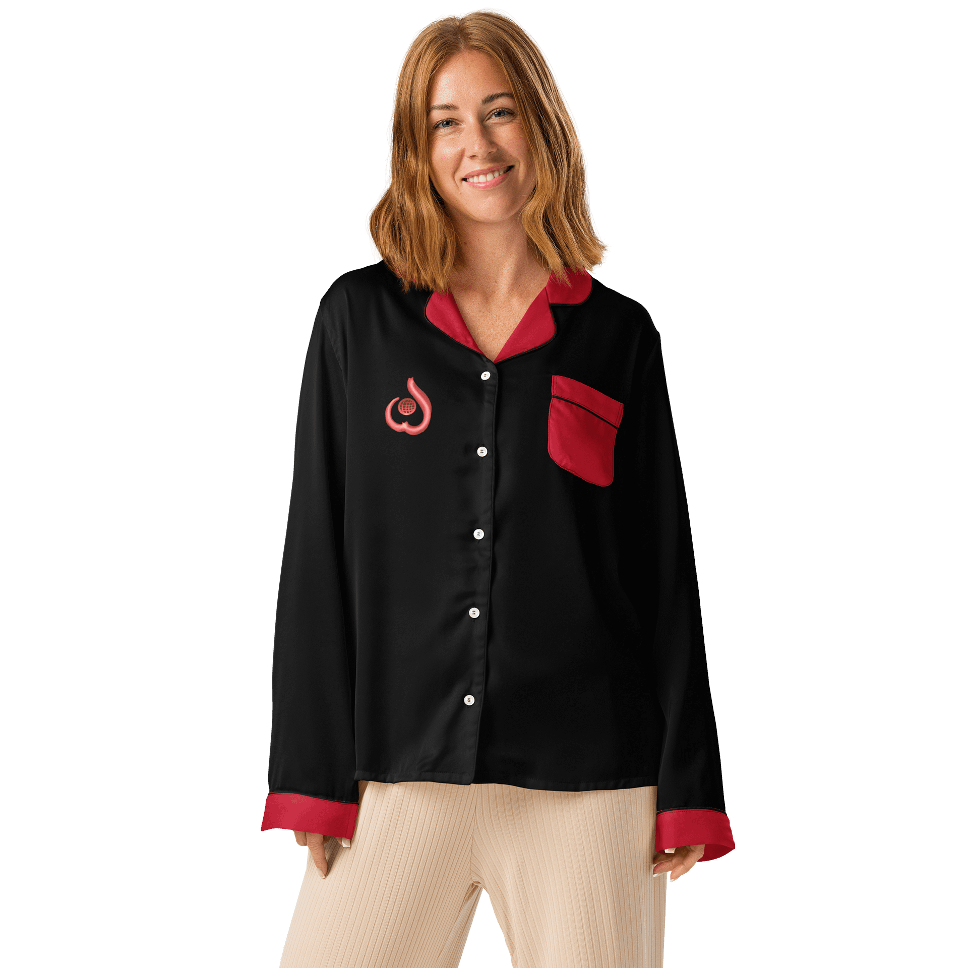 WILLOWISP Intern Solid Long Sleeve Pajama Top product image (1)