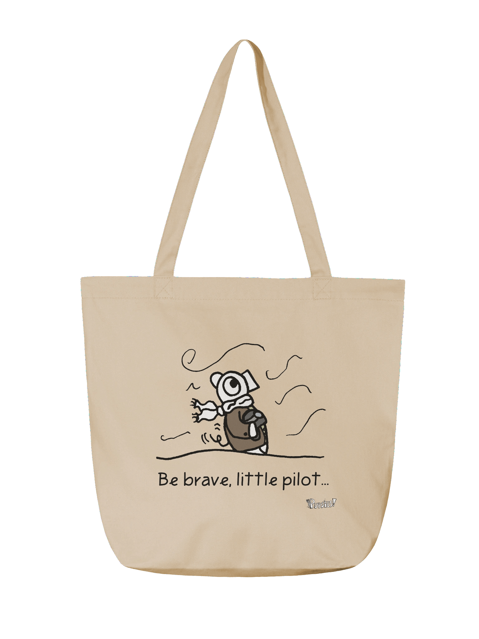 'Be brave, little pilot' Tote Bag - Pupsies! product image (2)