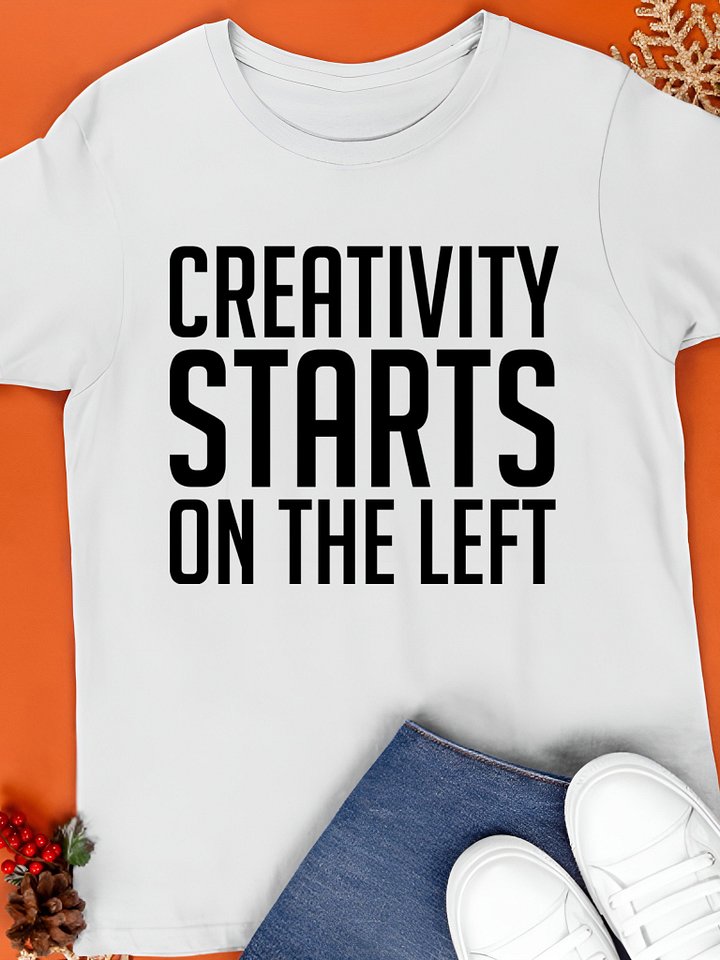 Creativity Starts on the Left Left-Handers Day 2025 T-Shirt product image (1)
