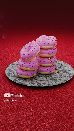 Donuts in Motion! 🍩✨ | Blender 3D Animation #Blender #Blender3D #3DAnimation #CGI #DonutAnimation #BlenderArtist #3DRender #M...