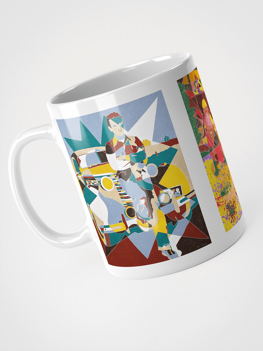 Three Masterwork Cars on White Glossy Mug product image (4)