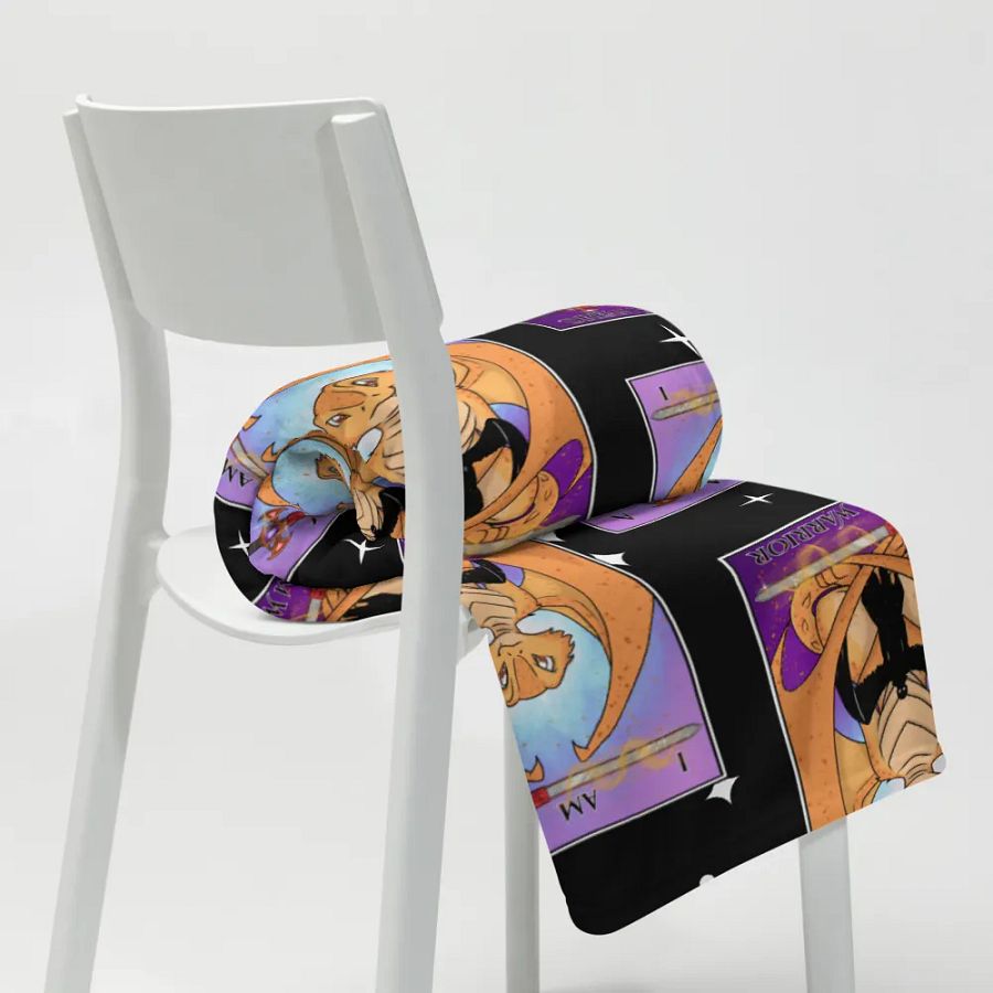 Day of the Dragon Tarot Card Throw Blanket product image (20)