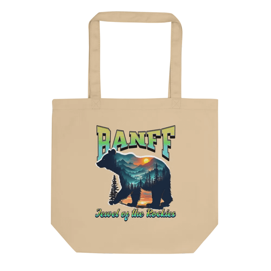 Banff Jewel Of The Rockies Bear Eco Tote Bag product image (1)