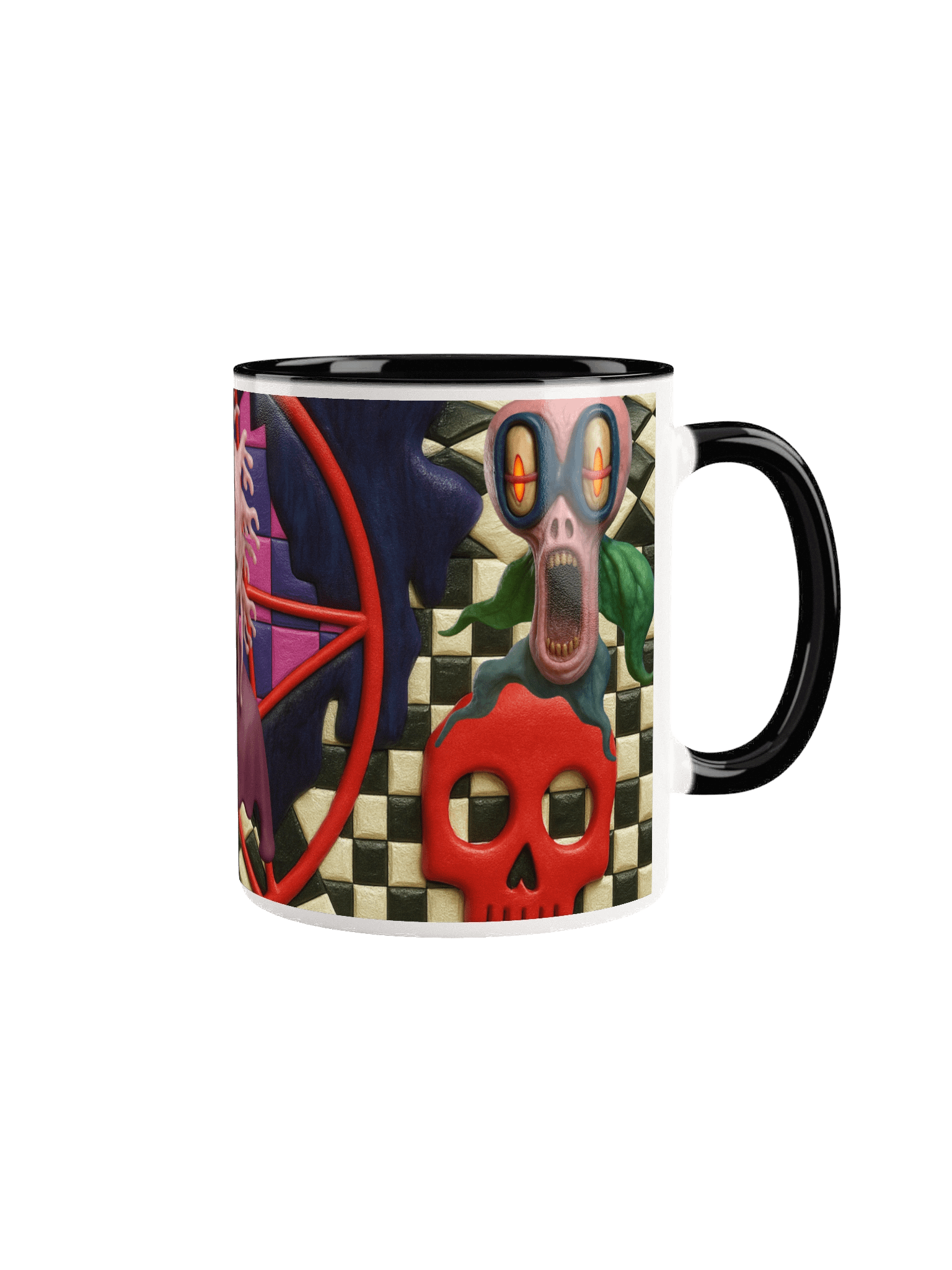 👻 Creepy Halloween Mug – Spooky Surreal Character Design 👻 product image (3)