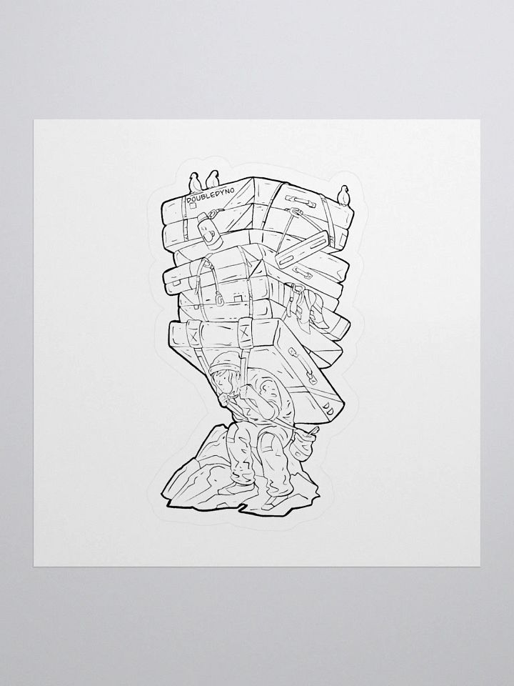 Crash pad tower sticker product image (1)
