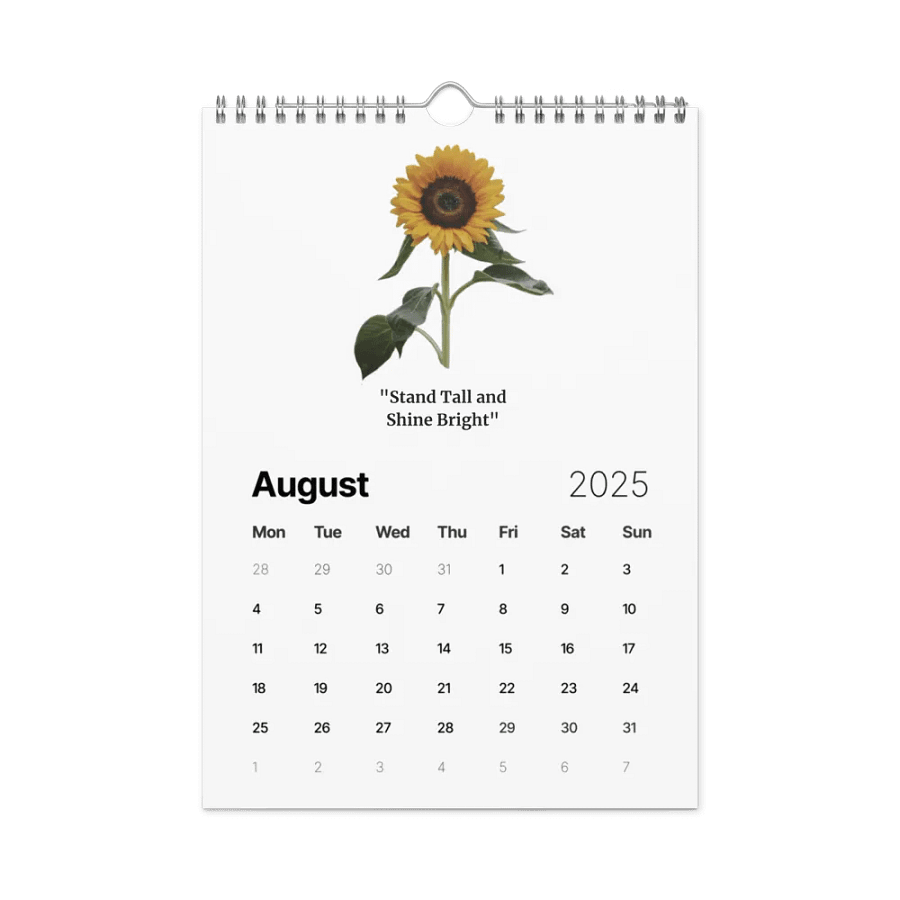 2025 Wildflower Wall Calendar product image (5)