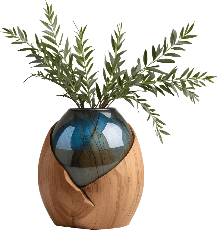 Celestial Grace – Boho Chic Vase PNG product image (1)
