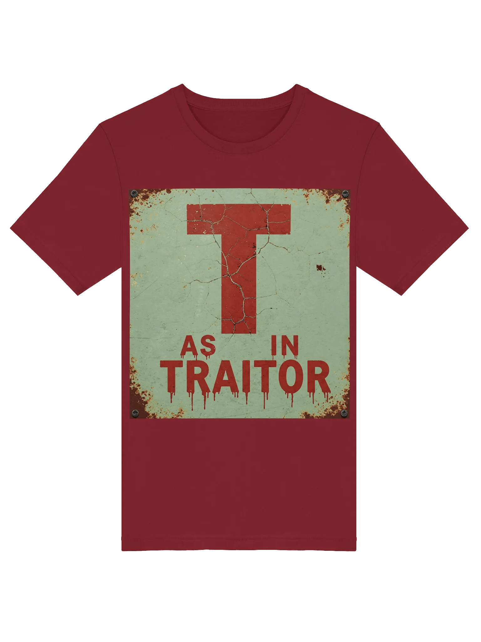 T as in traitor super soft t-shirt by dark alphabet product image (5)