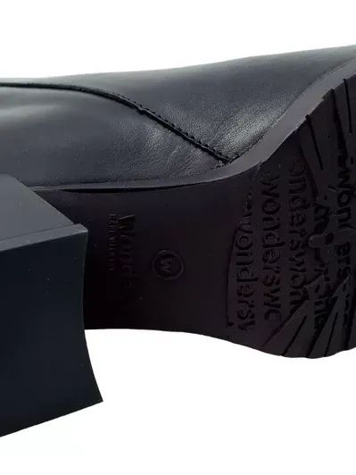 Wonders: Women's Ankle Boots With Heel Black Leather H-3520 product image (1)