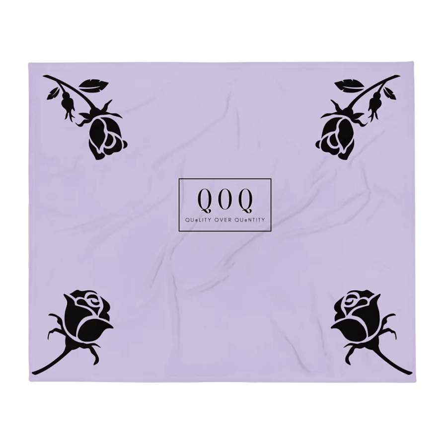 Rose Throw Blanket (Lt. Purple) product image (1)